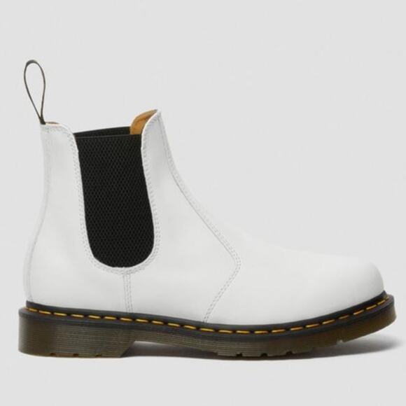 NWOT DR. MARTEN 2976 Yellow Stitch Smooth Leather Chelsea Boots Women US 11 - Picture 1 of 14